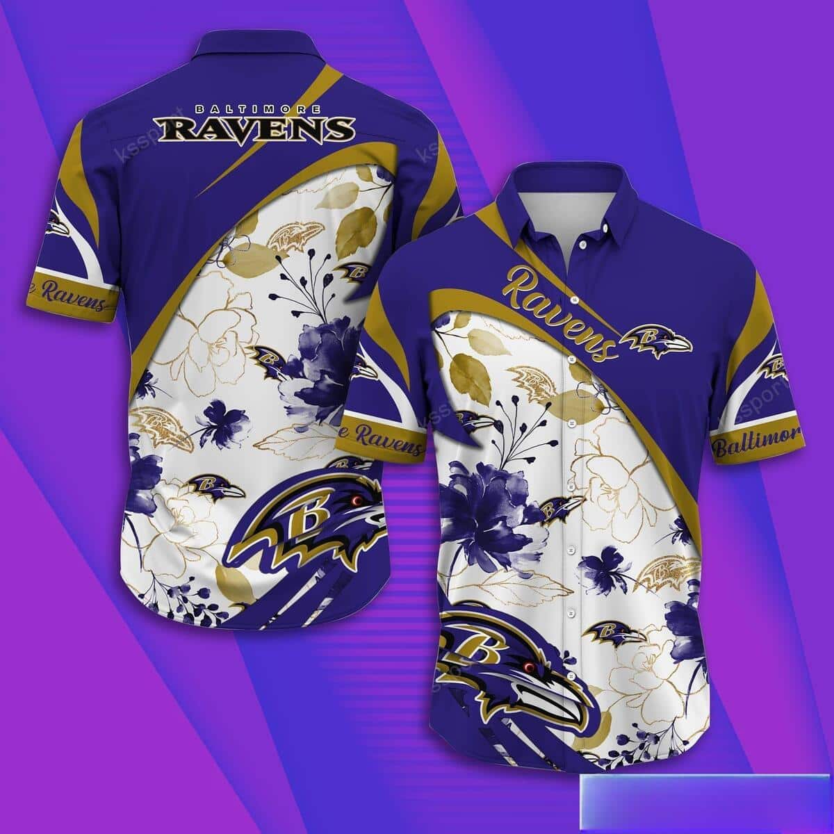 NFL Baltimore Ravens Hawaiian Shirt Summer Gift For Friends NFL Baltimore Ravens Hawaiian Shirt Summer Gift For Friends