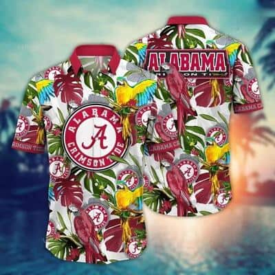 NCAA Alabama Crimson Tide Hawaiian Shirt Tropical Aloha Gift For Football Players NCAA Alabama Crimson Tide Hawaiian Shirt Tropical Aloha Gift For Football Players