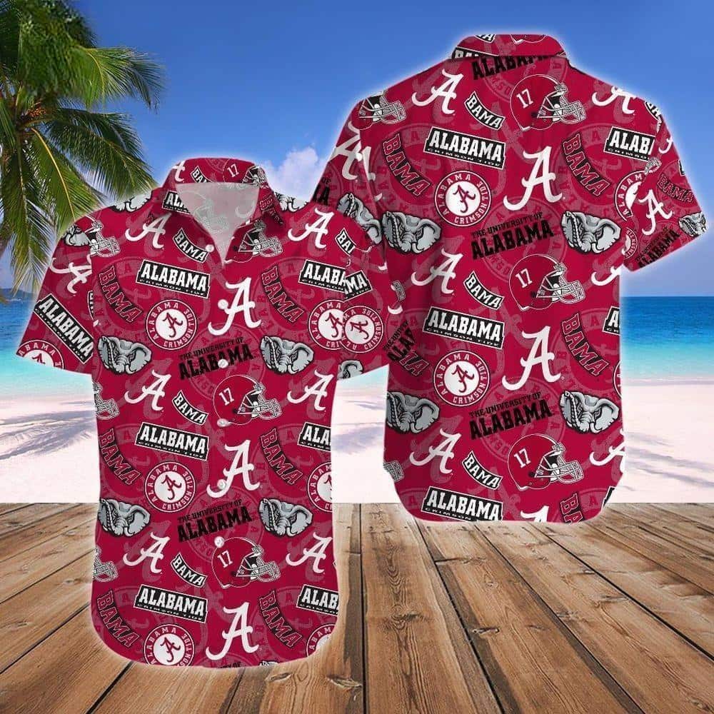 NCAA Alabama Crimson Tide Hawaiian Shirt Best Gift For College Football Fans NCAA Alabama Crimson Tide Hawaiian Shirt Best Gift For College Football Fans