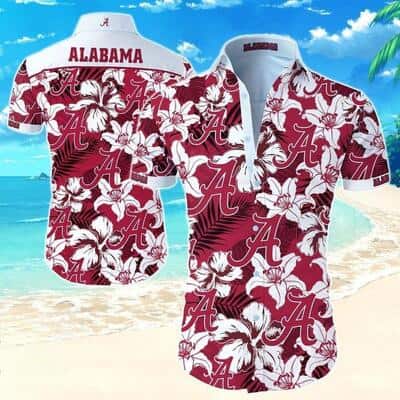 Floral Aloha NCAA Alabama Crimson Tide Hawaiian Shirt For Summer Lovers