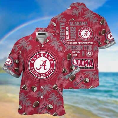 Vintage Aloha NCAA Alabama Crimson Tide Hawaiian Shirt Beach Gift For Dad Vintage Aloha NCAA Alabama Crimson Tide Hawaiian Shirt Beach Gift For Dad