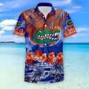 NCAA Florida Gators Hawaiian Shirt Hibiscus Tropical Leaves Best Beach Gift NCAA Florida Gators Hawaiian Shirt Hibiscus Tropical Leaves Best Beach Gift