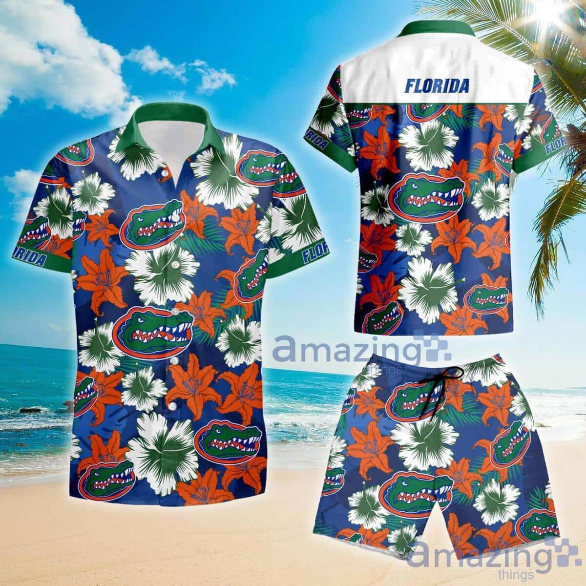 Floral Summer NCAA Florida Gators Hawaiian Shirt Gift For Beach Trip Floral Summer NCAA Florida Gators Hawaiian Shirt Gift For Beach Trip