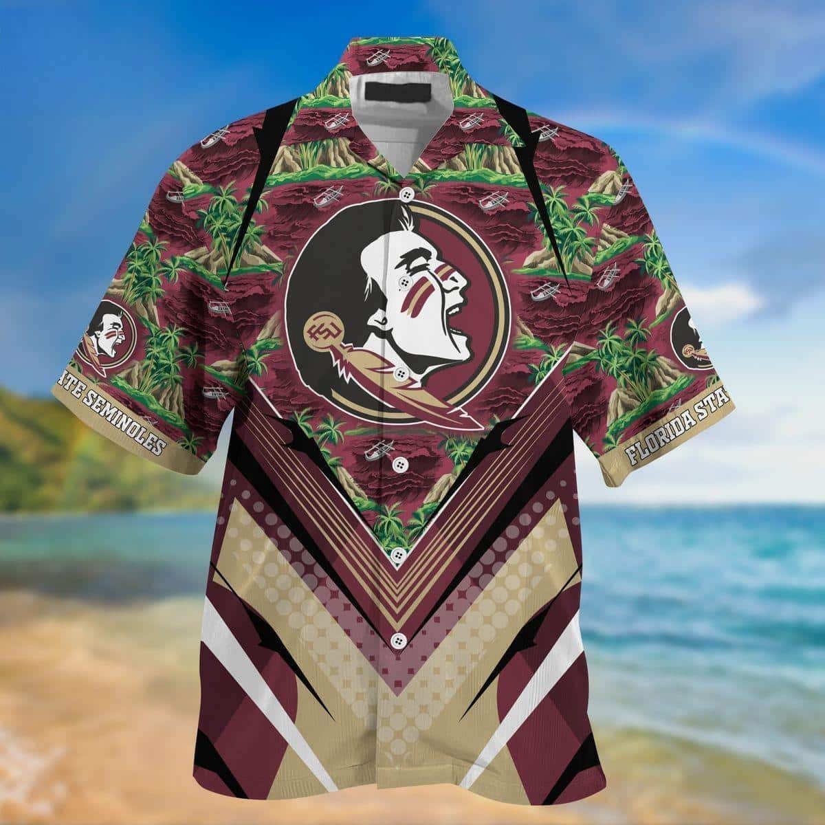 NCAA Florida State Seminoles Hawaiian Shirt Beach Gift For Him NCAA Florida State Seminoles Hawaiian Shirt Beach Gift For Him