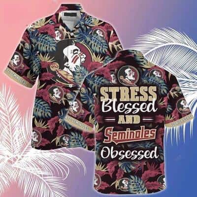 Summer Aloha NCAA Florida State Seminoles Hawaiian Shirt Stress Blessed Obsessed Summer Aloha NCAA Florida State Seminoles Hawaiian Shirt Stress Blessed Obsessed