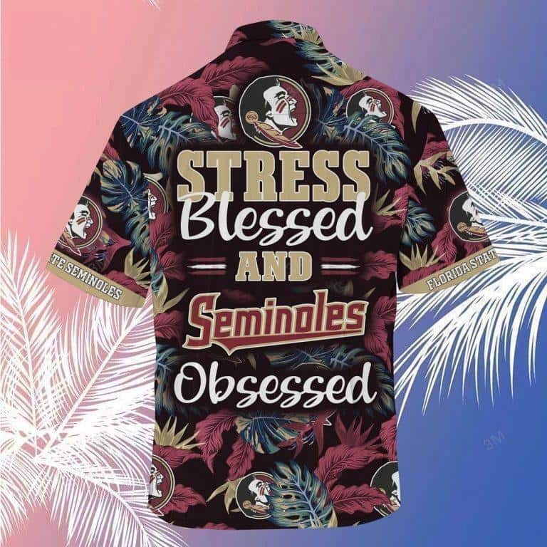 Summer Aloha NCAA Florida State Seminoles Hawaiian Shirt Stress Blessed Obsessed Summer Aloha NCAA Florida State Seminoles Hawaiian Shirt Stress Blessed Obsessed