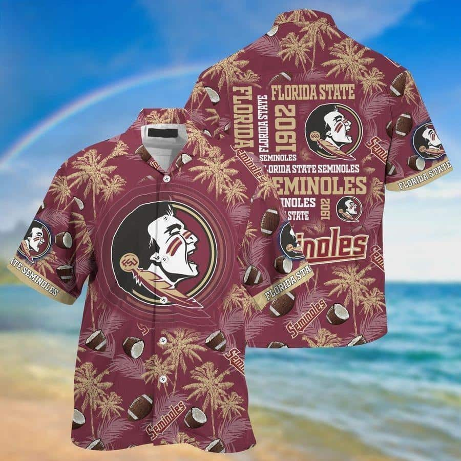 Summer Aloha NCAA Florida State Seminoles Hawaiian Shirt Beach Vacation Gift