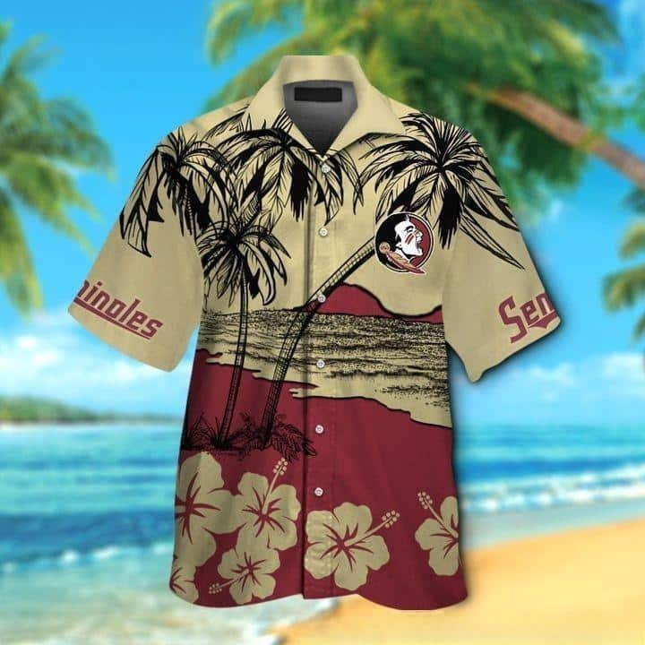 Vintage Aloha NCAA Florida State Seminoles Hawaiian Shirt Beach Gift For Friend