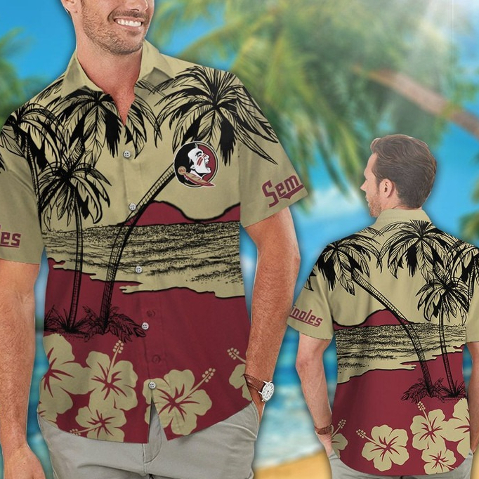Vintage Aloha NCAA Florida State Seminoles Hawaiian Shirt Beach Gift For Friend Vintage Aloha NCAA Florida State Seminoles Hawaiian Shirt Beach Gift For Friend