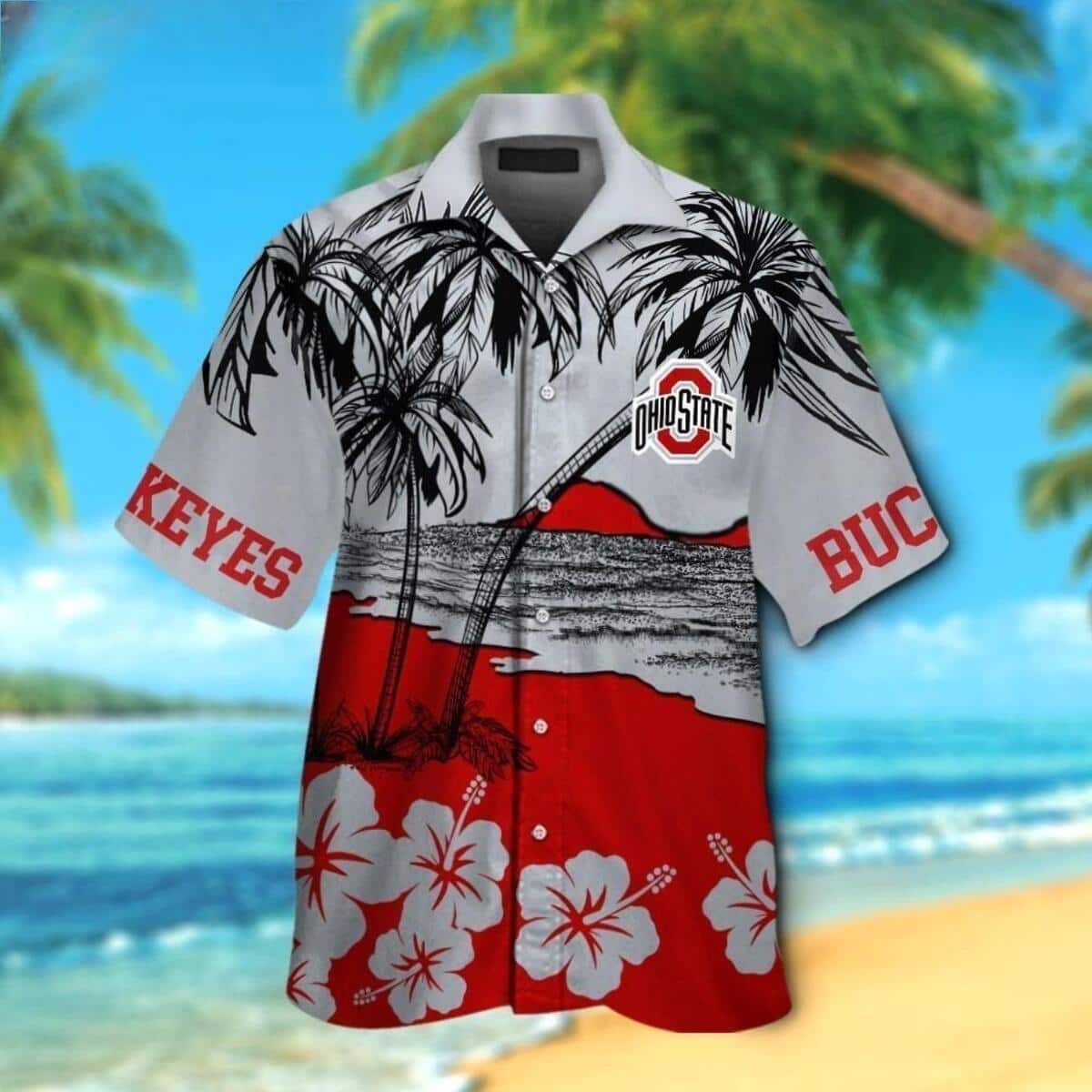 Vintage Aloha NCAA Ohio State Buckeyes Hawaiian Shirt Beach Gift For Dad Vintage Aloha NCAA Ohio State Buckeyes Hawaiian Shirt Beach Gift For Dad