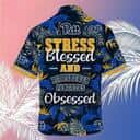 NCAA Pitt Panthers Hawaiian Shirt Tropical Leaves Stress Blessed Obsessed NCAA Pitt Panthers Hawaiian Shirt Tropical Leaves Stress Blessed Obsessed
