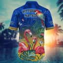 Flamingo Aloha NCAA Pitt Panthers Hawaiian Shirt Summer Beach Gift