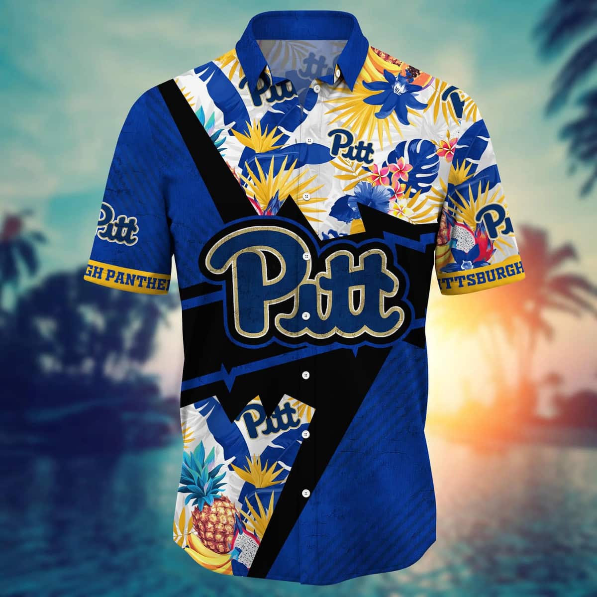 Summer Aloha NCAA Pitt Panthers Hawaiian Shirt Gift For Beach Vacation Summer Aloha NCAA Pitt Panthers Hawaiian Shirt Gift For Beach Vacation