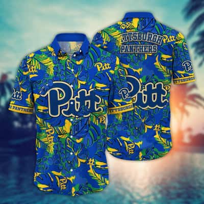 NCAA Pitt Panthers Hawaiian Shirt Birthday Gift For Beach Lovers NCAA Pitt Panthers Hawaiian Shirt Birthday Gift For Beach Lovers