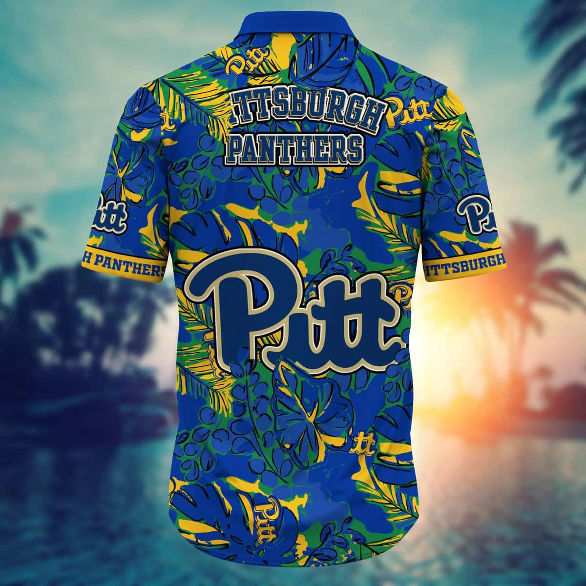 NCAA Pitt Panthers Hawaiian Shirt Birthday Gift For Beach Lovers NCAA Pitt Panthers Hawaiian Shirt Birthday Gift For Beach Lovers