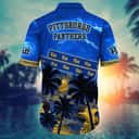 Vintage Aloha NCAA Pitt Panthers Hawaiian Shirt Palm Trees Practical Beach Gift