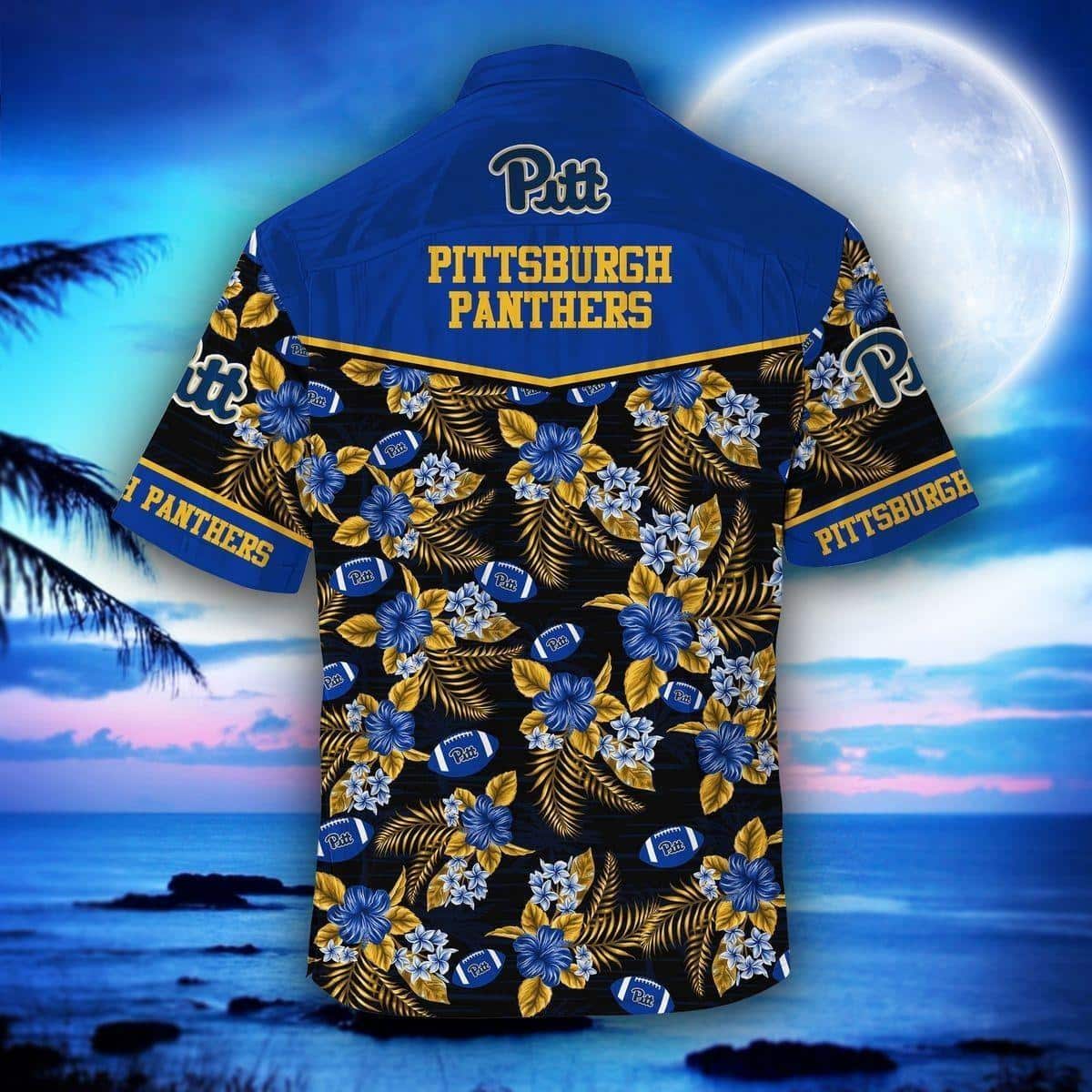 NCAA Pitt Panthers Hawaiian Shirt Family Football Homerun Team Spirit NCAA Pitt Panthers Hawaiian Shirt Family Football Homerun Team Spirit