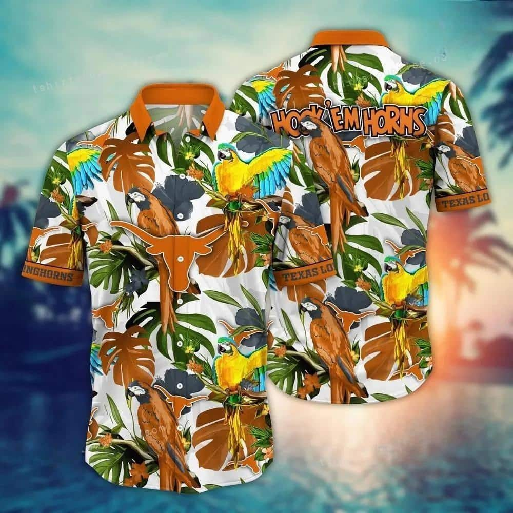 Tropical Aloha NCAA Texas Longhorns Hawaiian Shirt Gift For Beach Vacation