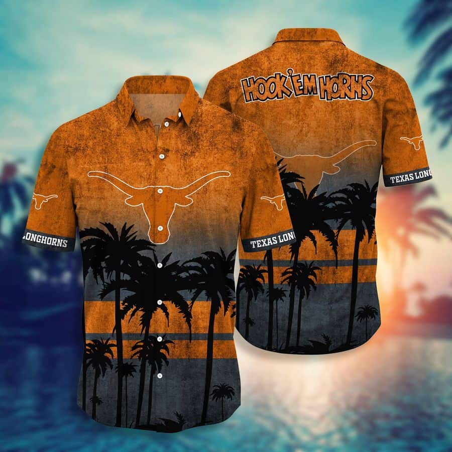Vintage Aloha NCAA Texas Longhorns Hawaiian Shirt Gift For Beach Lovers Vintage Aloha NCAA Texas Longhorns Hawaiian Shirt Gift For Beach Lovers