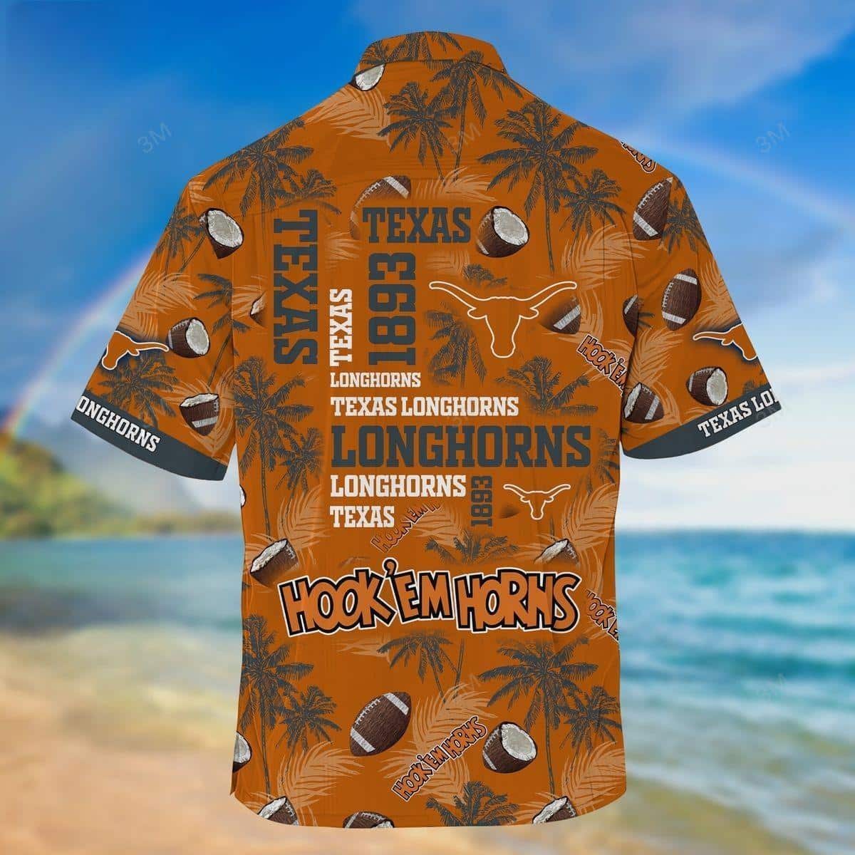 Vintage Aloha NCAA Texas Longhorns Hawaiian Shirt Gift For Football Fans Vintage Aloha NCAA Texas Longhorns Hawaiian Shirt Gift For Football Fans