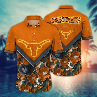 NCAA Texas Longhorns Hawaiian Shirt Summer Vacation Gift NCAA Texas Longhorns Hawaiian Shirt Summer Vacation Gift