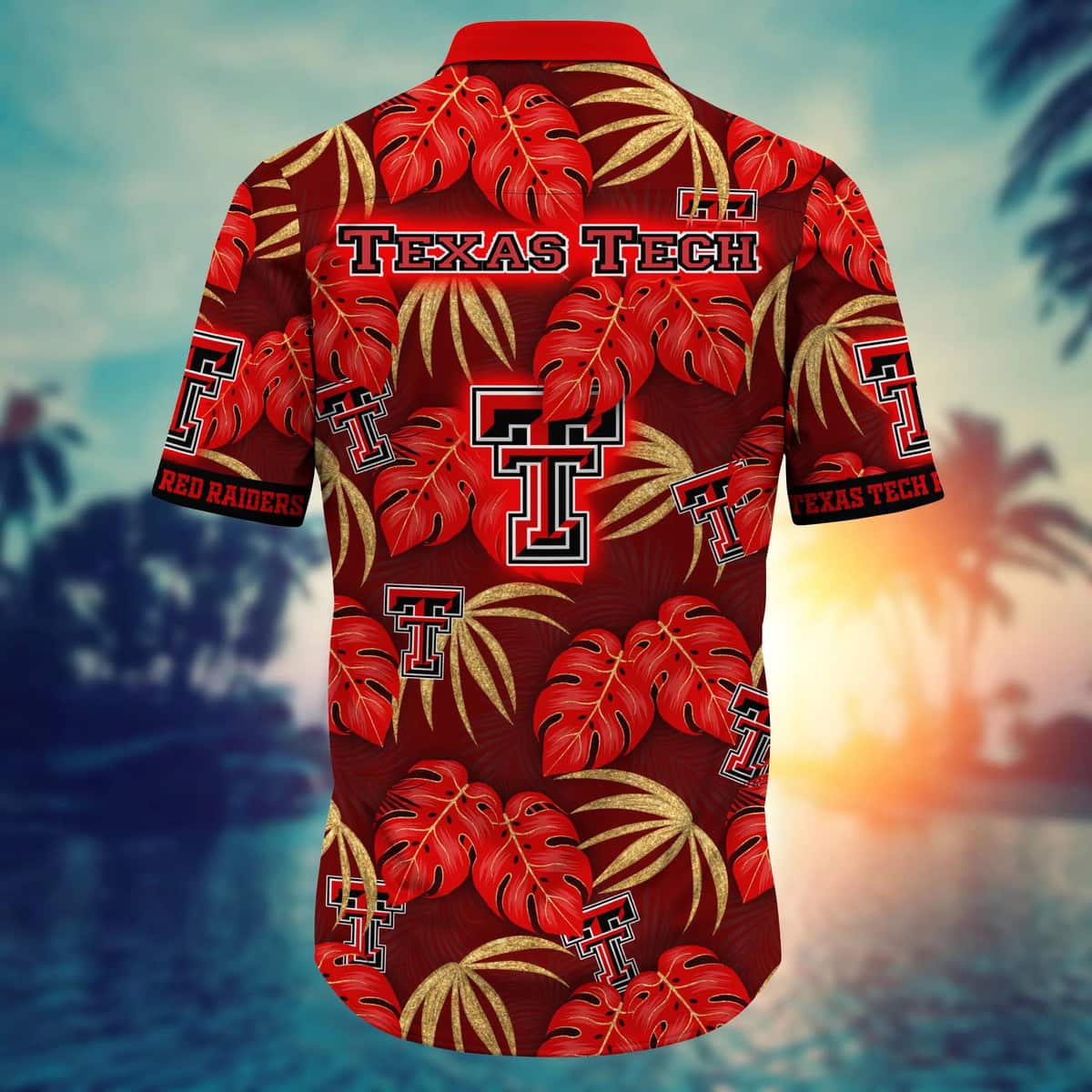 Summer Aloha NCAA Texas Tech Hawaiian Shirt Palm Leaves Beach Gift For Dad Summer Aloha NCAA Texas Tech Hawaiian Shirt Palm Leaves Beach Gift For Dad