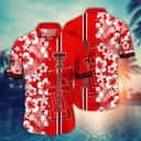 NCAA Texas Tech Hawaiian Shirt White Flower Pattern Best Beach Gift NCAA Texas Tech Hawaiian Shirt White Flower Pattern Best Beach Gift