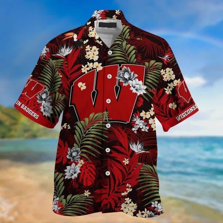 Tropical Aloha NCAA Wisconsin Badgers Hawaiian Shirt If This Flag Offends You Tropical Aloha NCAA Wisconsin Badgers Hawaiian Shirt If This Flag Offends You