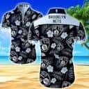 NBA Brooklyn Nets Hawaiian Shirt Tropical Flowers Best Beach Gift