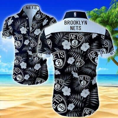 NBA Brooklyn Nets Hawaiian Shirt Tropical Flowers Best Beach Gift