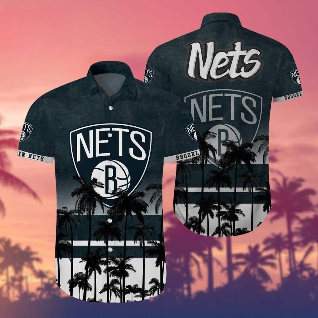 Vintage Aloha NBA Brooklyn Nets Hawaiian Shirt Beach Vacation Gift