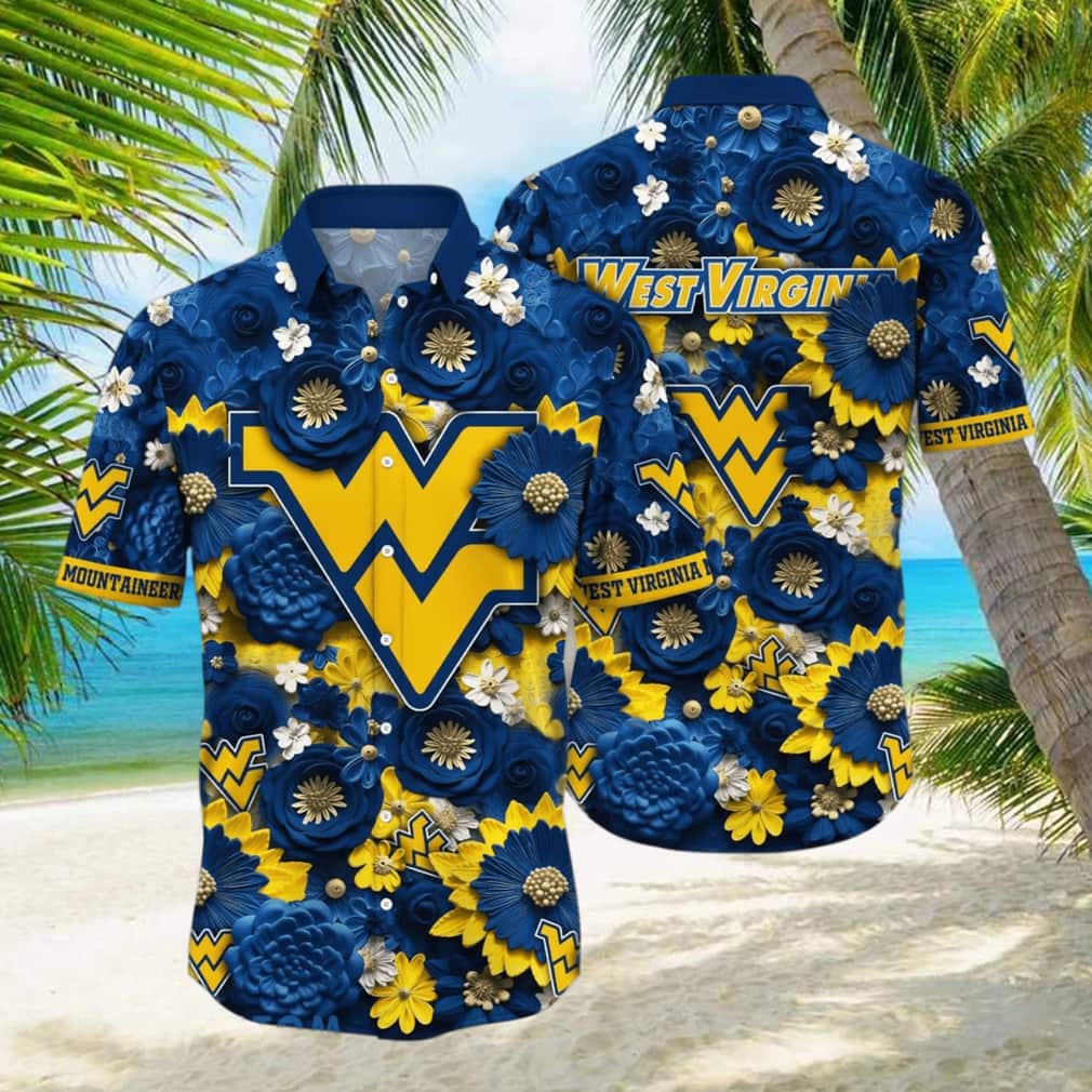 NCAA West Virginia Mountaineers WVU Hawaiian Shirt Beach Vacation Gift NCAA West Virginia Mountaineers WVU Hawaiian Shirt Beach Vacation Gift