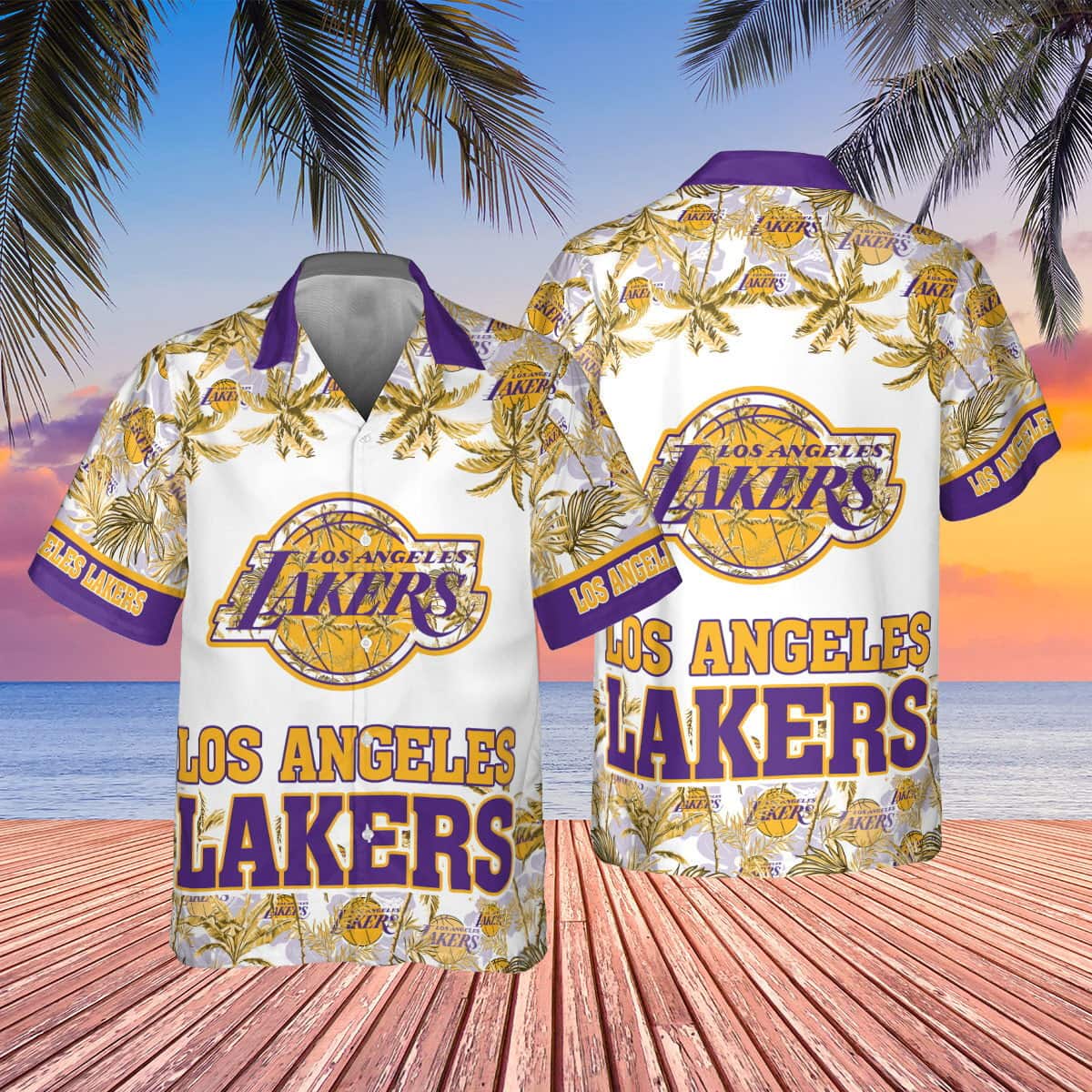 Vintage Aloha NBA Los Angeles Lakers Hawaiian Shirt Beach Lovers Gift Vintage Aloha NBA Los Angeles Lakers Hawaiian Shirt Beach Lovers Gift