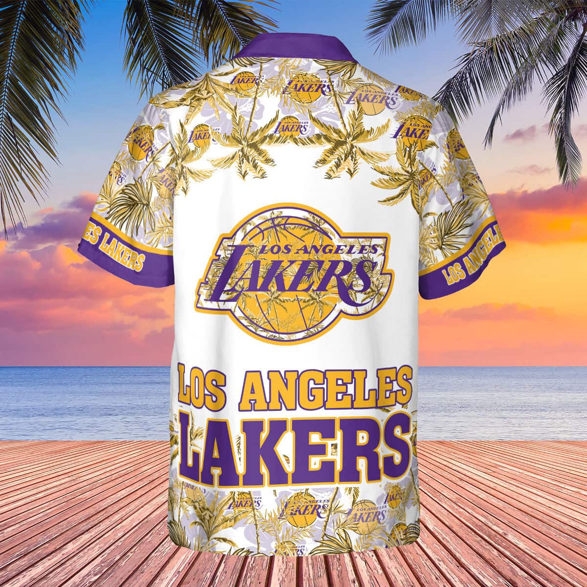 Vintage Aloha NBA Los Angeles Lakers Hawaiian Shirt Beach Lovers Gift Vintage Aloha NBA Los Angeles Lakers Hawaiian Shirt Beach Lovers Gift