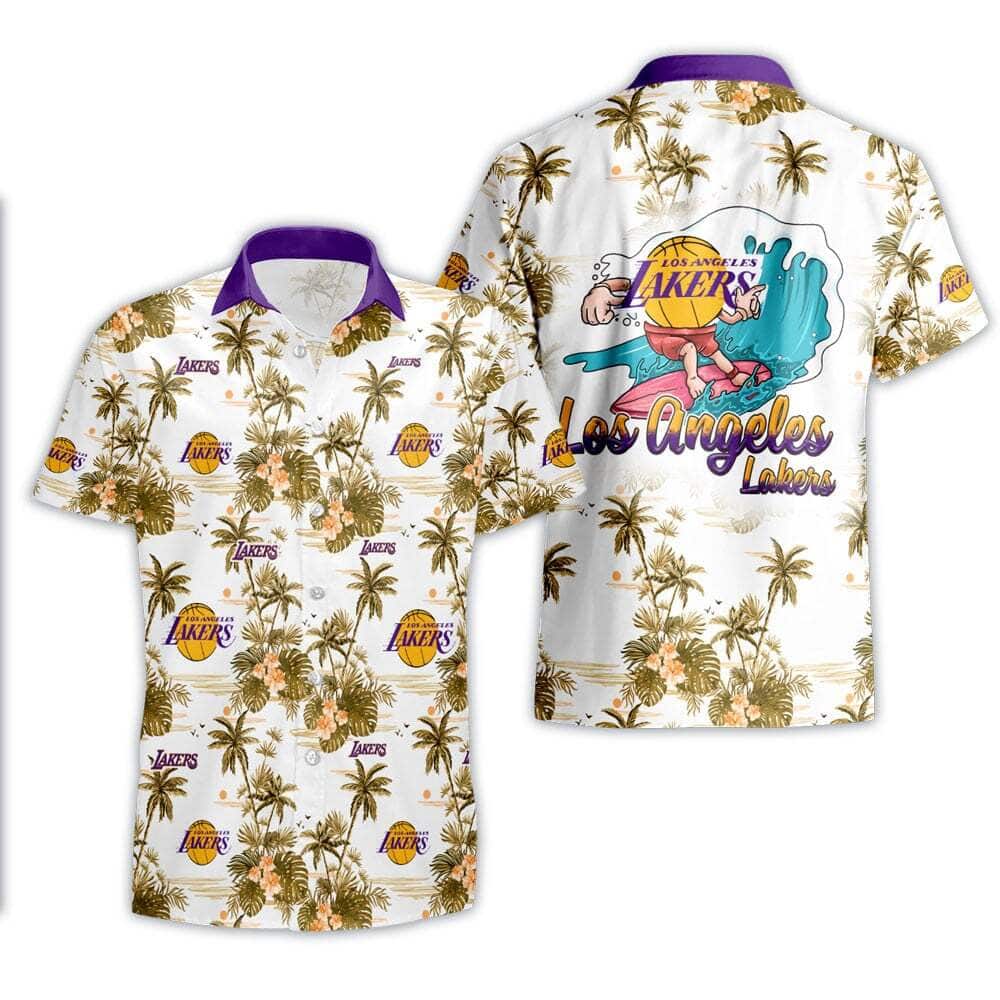 Vintage Aloha NBA Los Angeles Lakers Hawaiian Shirt Trendy Summer Gift Vintage Aloha NBA Los Angeles Lakers Hawaiian Shirt Trendy Summer Gift
