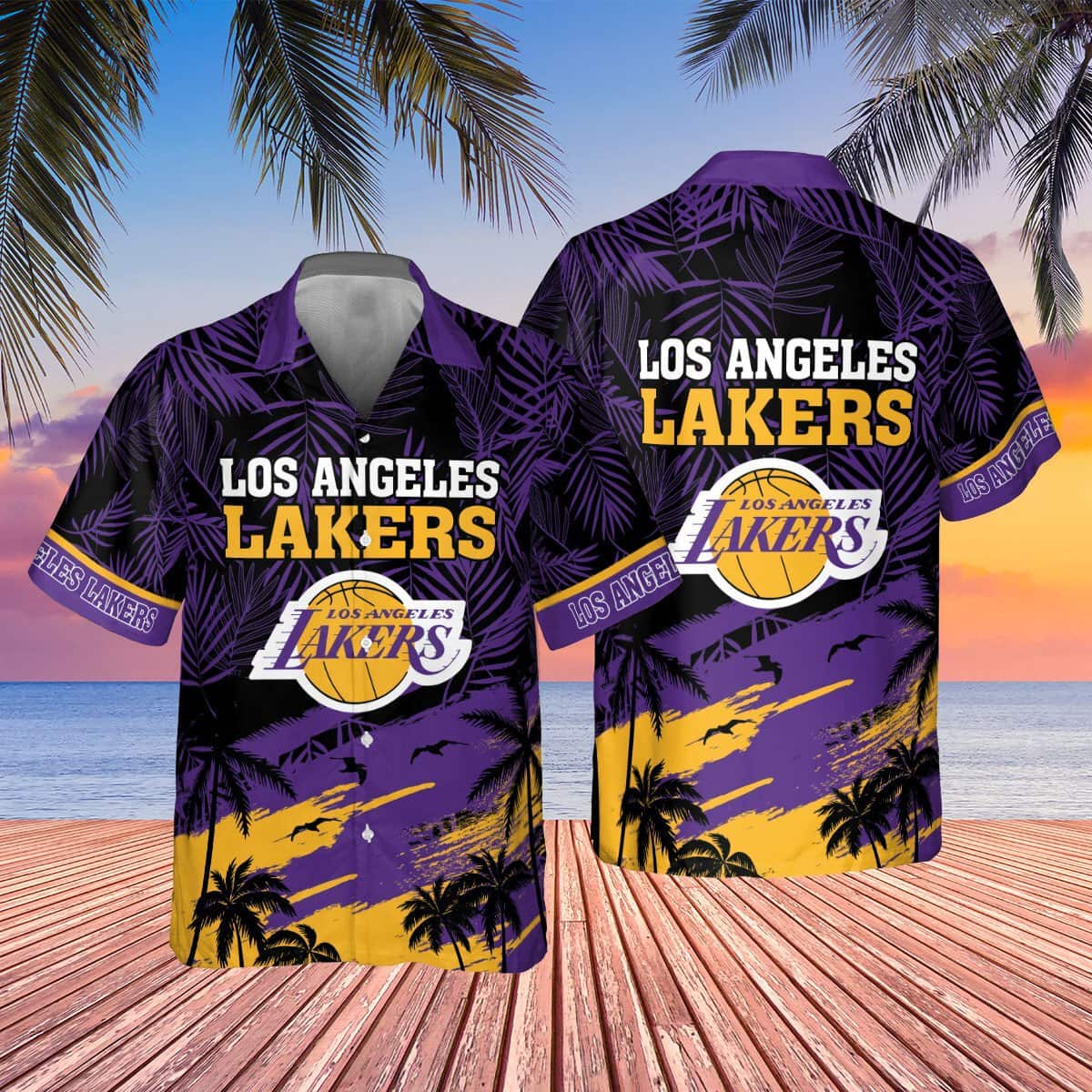 Vintage Aloha NBA Los Angeles Lakers Hawaiian Shirt Gift For Beach Trip Vintage Aloha NBA Los Angeles Lakers Hawaiian Shirt Gift For Beach Trip