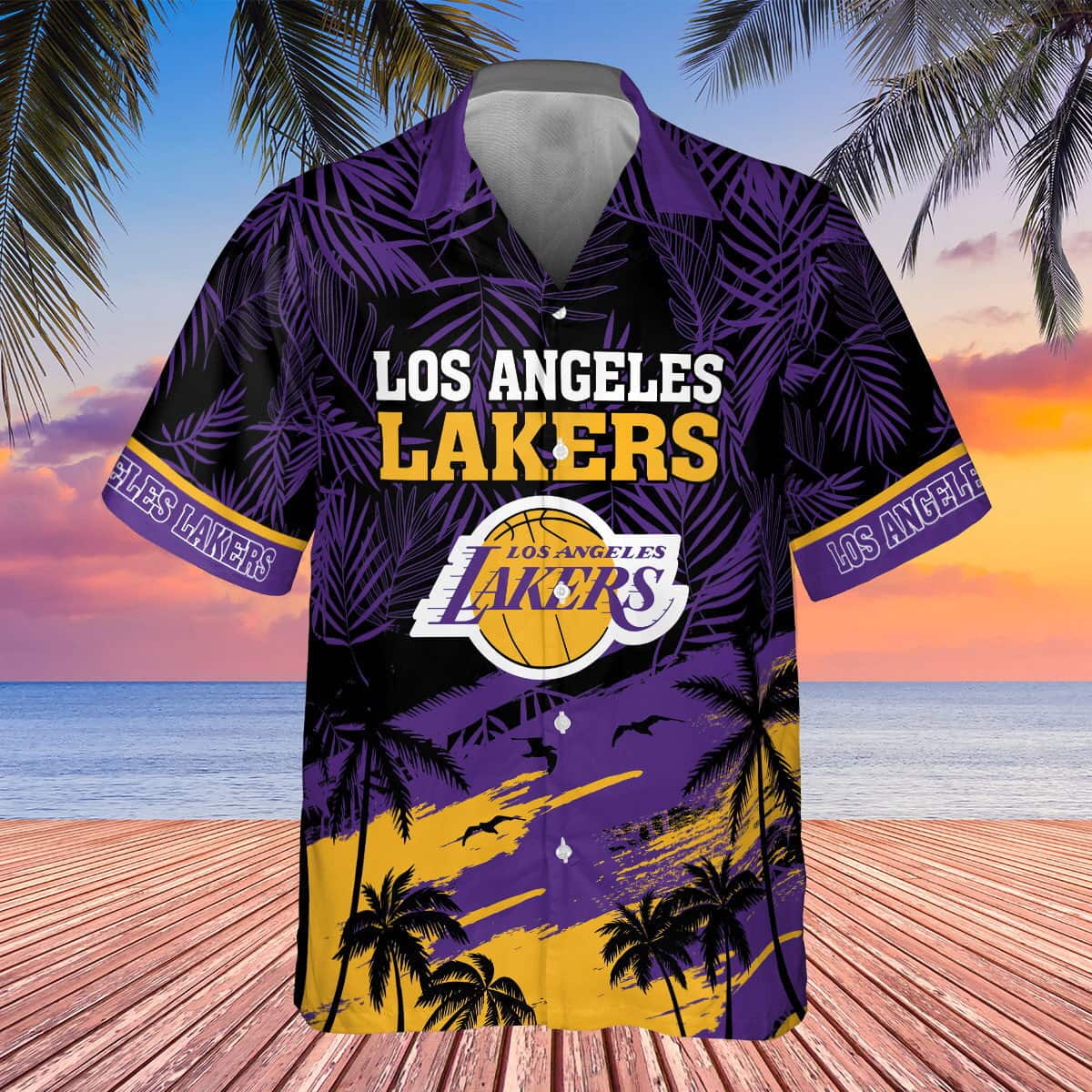 Vintage Aloha NBA Los Angeles Lakers Hawaiian Shirt Gift For Beach Trip Vintage Aloha NBA Los Angeles Lakers Hawaiian Shirt Gift For Beach Trip