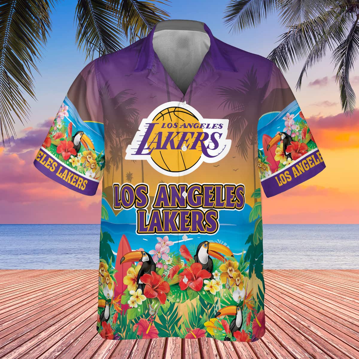 Summer Aloha NBA Los Angeles Lakers Hawaiian Shirt Trendy Summer Gift Summer Aloha NBA Los Angeles Lakers Hawaiian Shirt Trendy Summer Gift