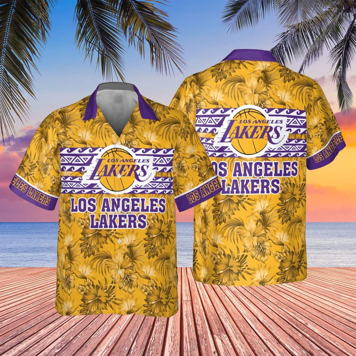 Tropical Aloha NBA Los Angeles Lakers Hawaiian Shirt Gift For Beach Trip Tropical Aloha NBA Los Angeles Lakers Hawaiian Shirt Gift For Beach Trip