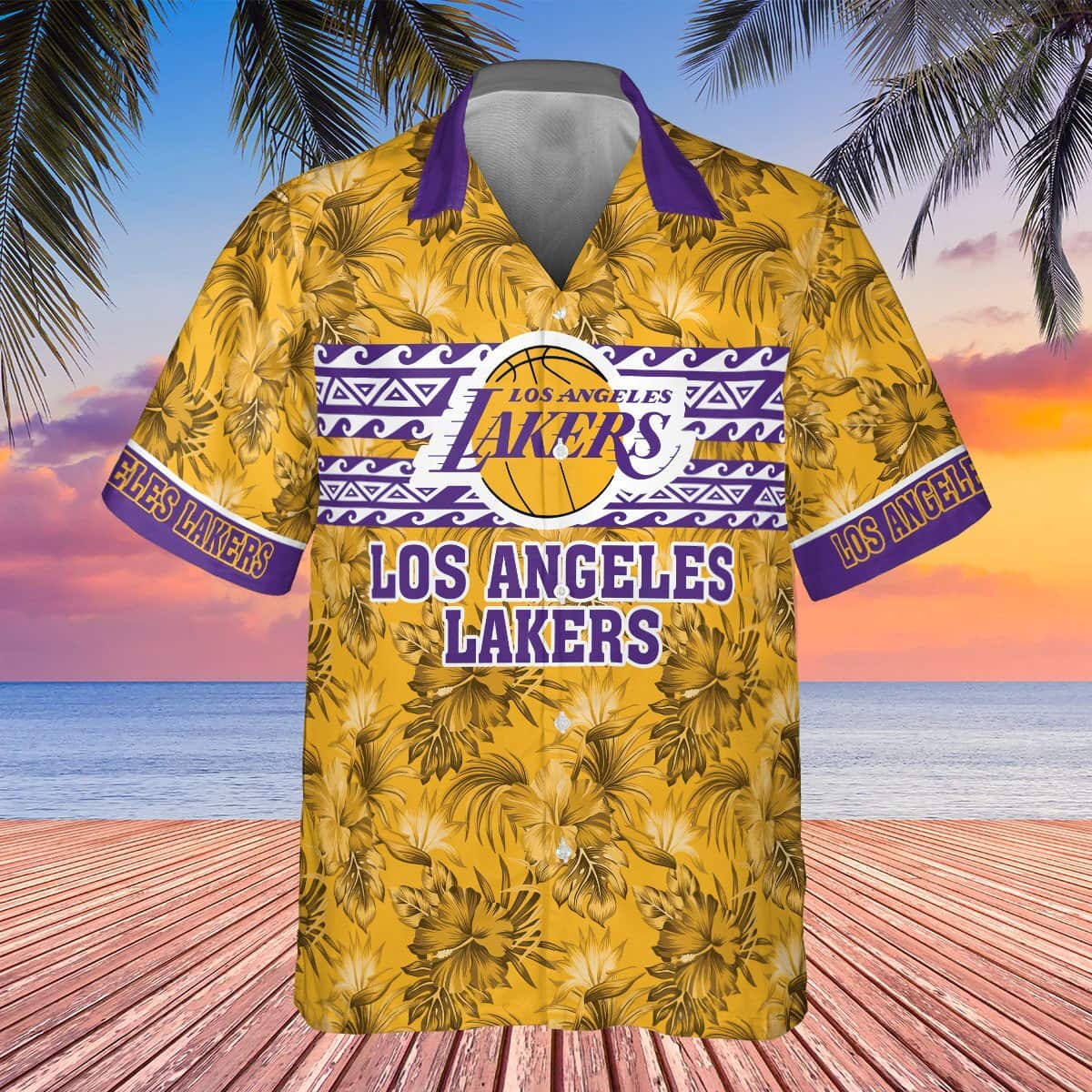 Tropical Aloha NBA Los Angeles Lakers Hawaiian Shirt Gift For Beach Trip Tropical Aloha NBA Los Angeles Lakers Hawaiian Shirt Gift For Beach Trip