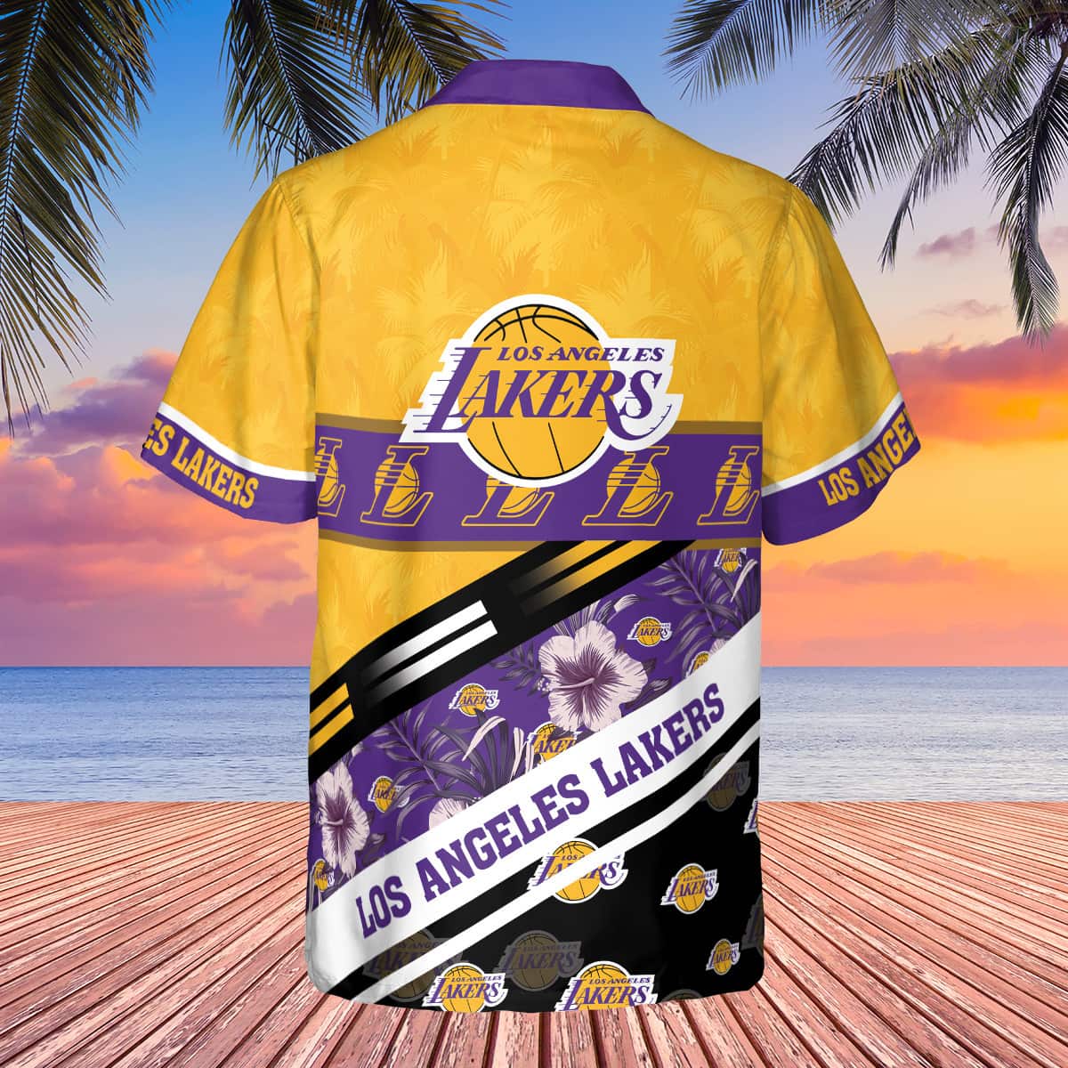 NBA Los Angeles Lakers Hawaiian Shirt Summer Vacation Gift NBA Los Angeles Lakers Hawaiian Shirt Summer Vacation Gift