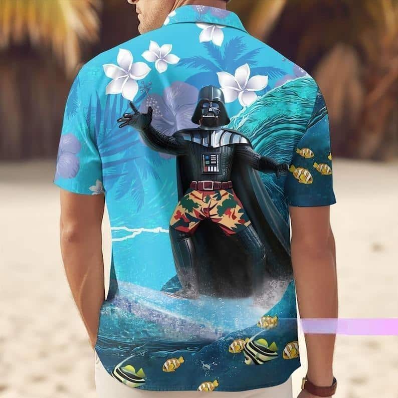 Darth Vader Surfing Star Wars Hawaiian Shirt Beach Gift For Him Darth Vader Surfing Star Wars Hawaiian Shirt Beach Gift For Him