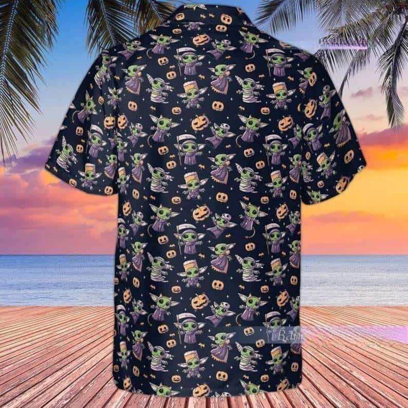 Cute Baby Yoda Halloween Star Wars Hawaiian Shirt Beach Vacation Gift Cute Baby Yoda Halloween Star Wars Hawaiian Shirt Beach Vacation Gift