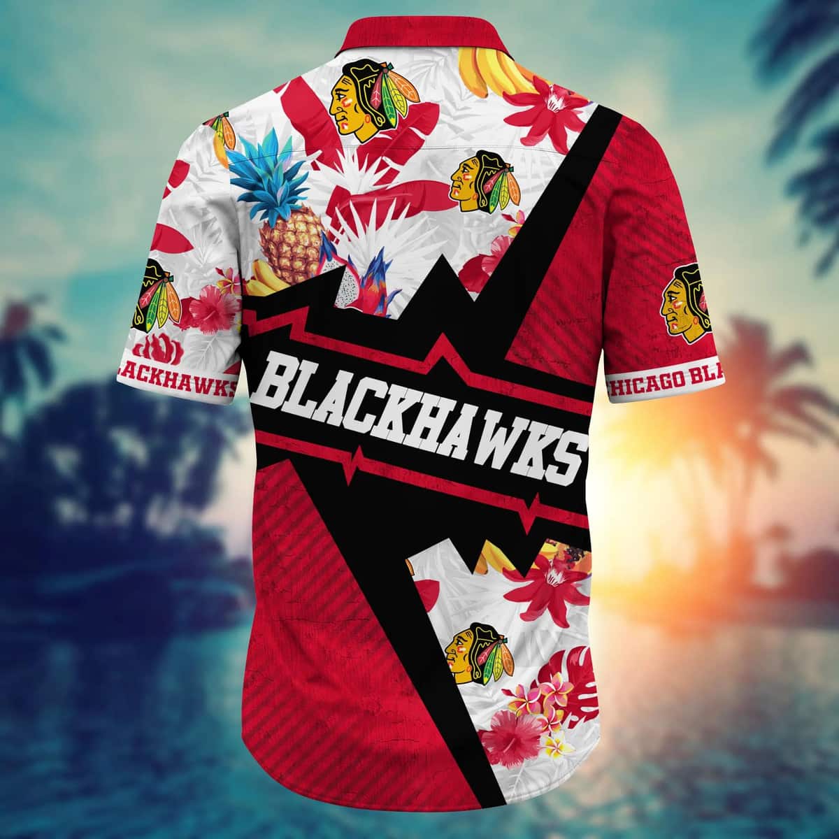 NHL Chicago Blackhawks Hawaiian Shirt Tropical Aloha Gift For Beach Lovers