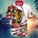 Summer Aloha NHL Chicago Blackhawks Hawaiian Shirt Pineapple Pattern Summer Aloha NHL Chicago Blackhawks Hawaiian Shirt Pineapple Pattern
