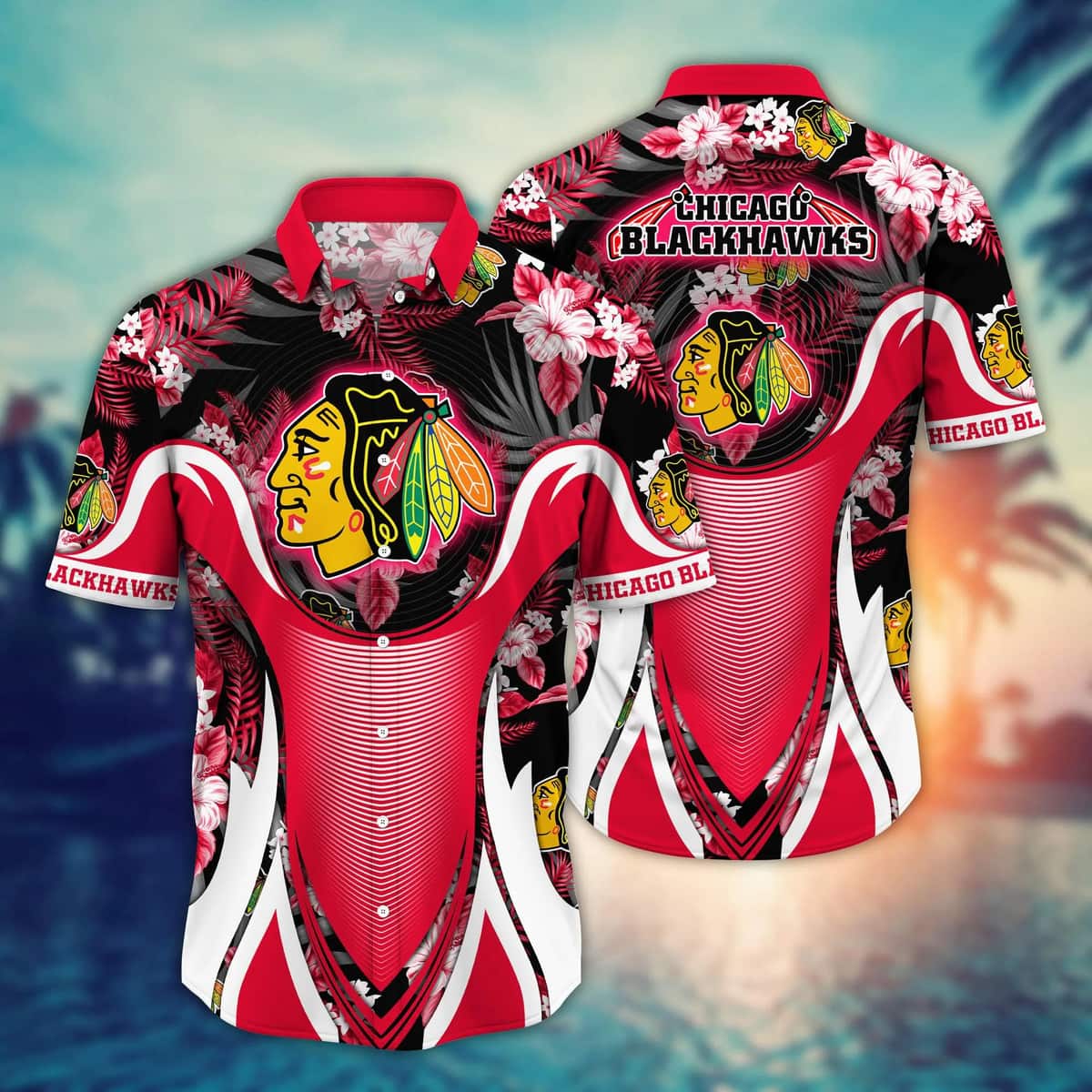 Summer Aloha NHL Chicago Blackhawks Hawaiian Shirt Beach Lovers Gift Summer Aloha NHL Chicago Blackhawks Hawaiian Shirt Beach Lovers Gift
