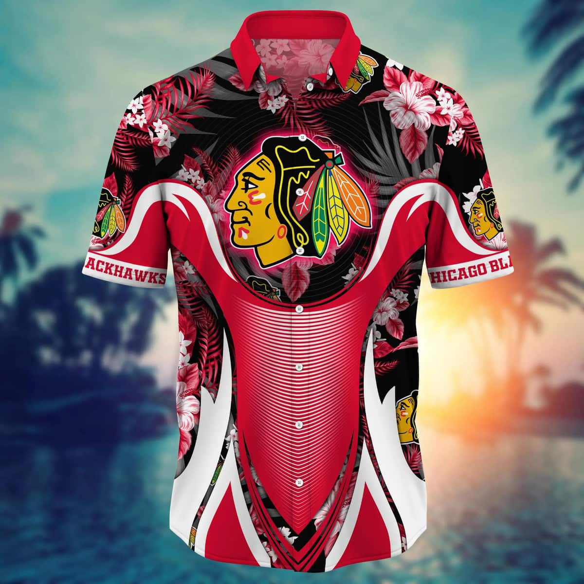 Summer Aloha NHL Chicago Blackhawks Hawaiian Shirt Beach Lovers Gift Summer Aloha NHL Chicago Blackhawks Hawaiian Shirt Beach Lovers Gift
