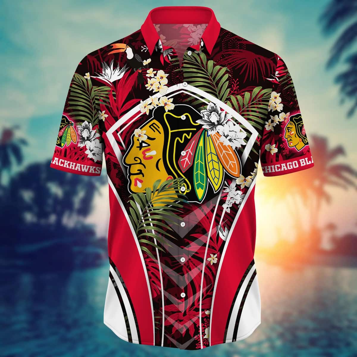 Summer Aloha NHL Chicago Blackhawks Hawaiian Shirt Summer Holiday Gift Summer Aloha NHL Chicago Blackhawks Hawaiian Shirt Summer Holiday Gift