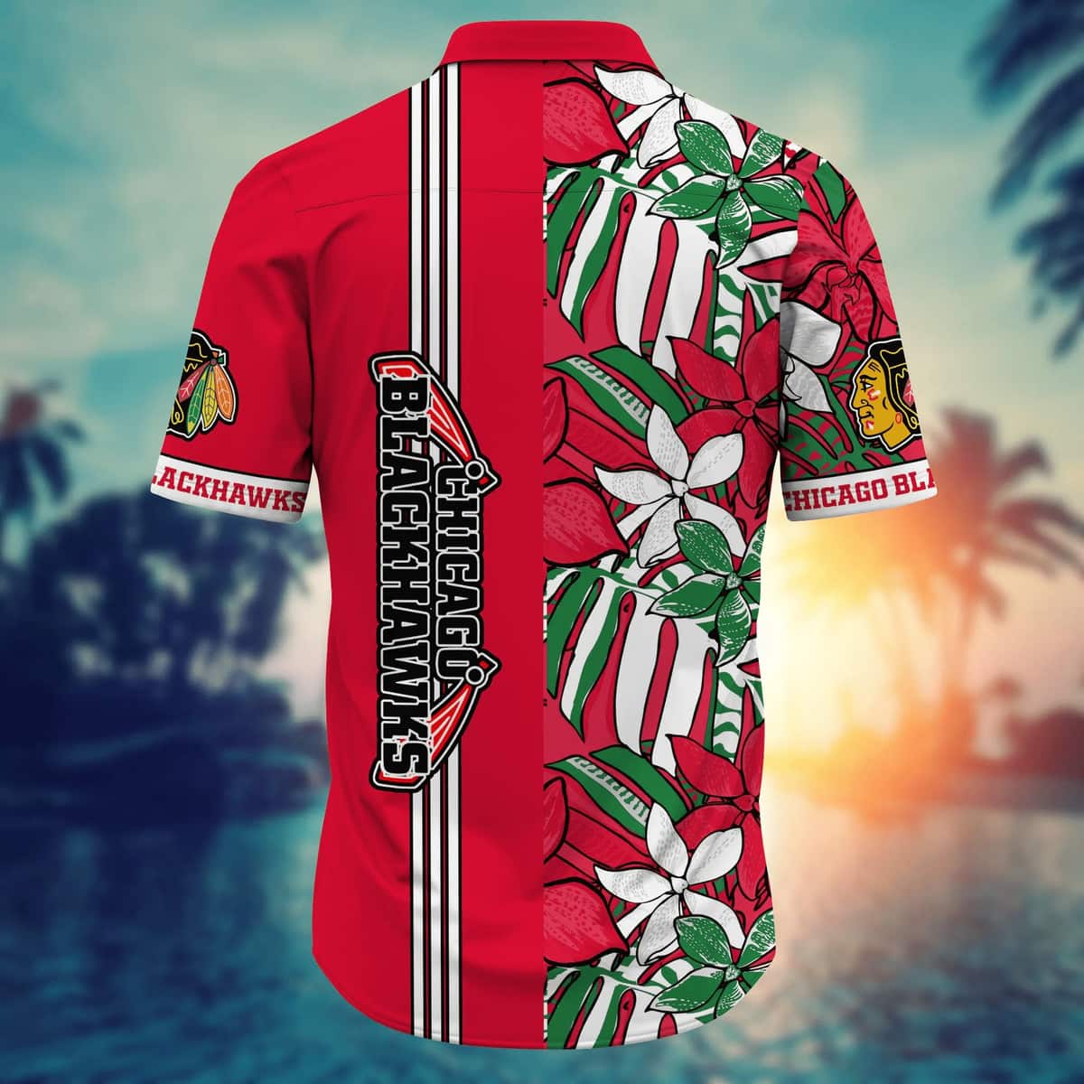 Summer Aloha NHL Chicago Blackhawks Hawaiian Shirt Beach Vacation Gift