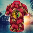 NHL Chicago Blackhawks Hawaiian Shirt Palm Leaves Gift For Beach Trip NHL Chicago Blackhawks Hawaiian Shirt Palm Leaves Gift For Beach Trip